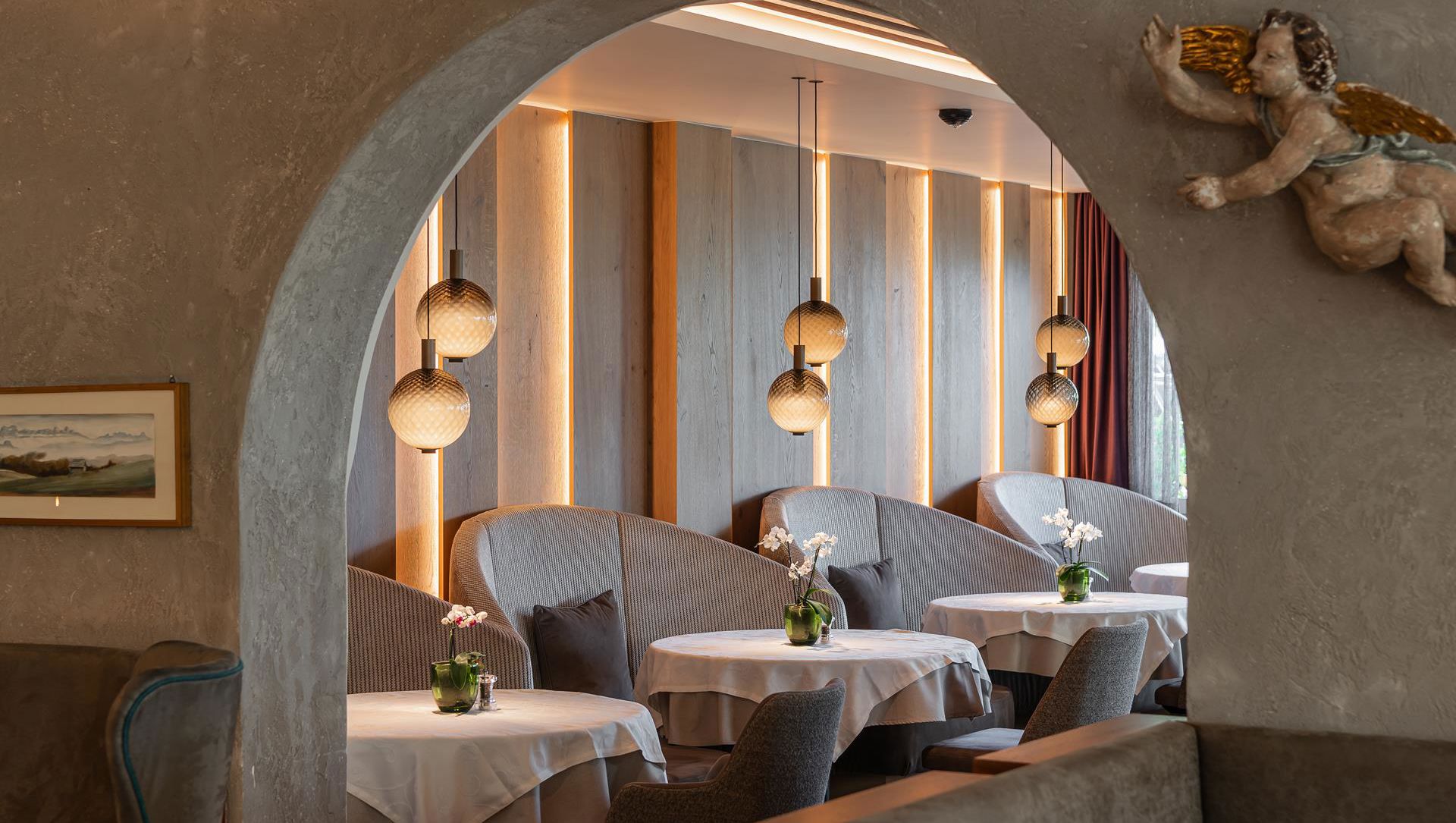 Das Restaurant von unserem Genusshotel bei Meran