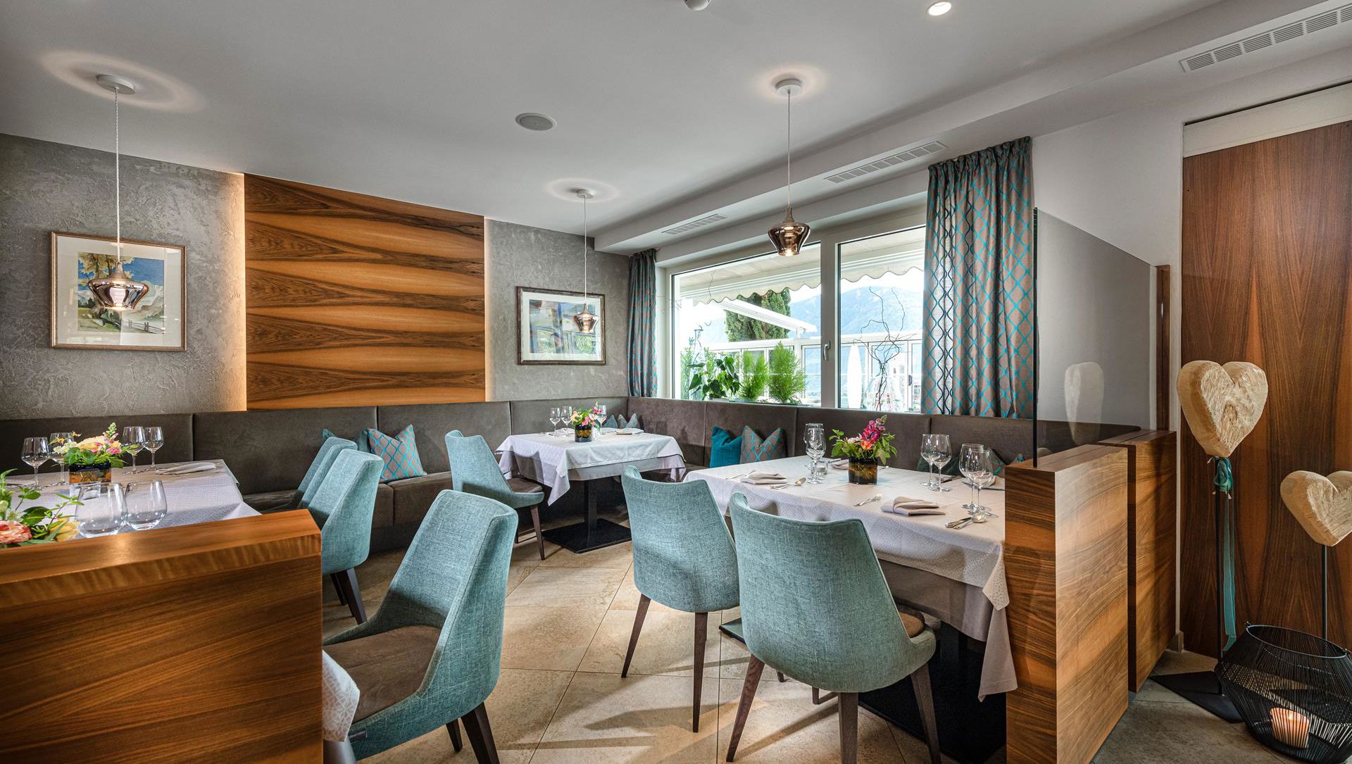 Im Restaurant unseres Genusshotels bei Meran