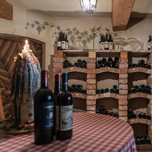 The wine cellar of our hotel